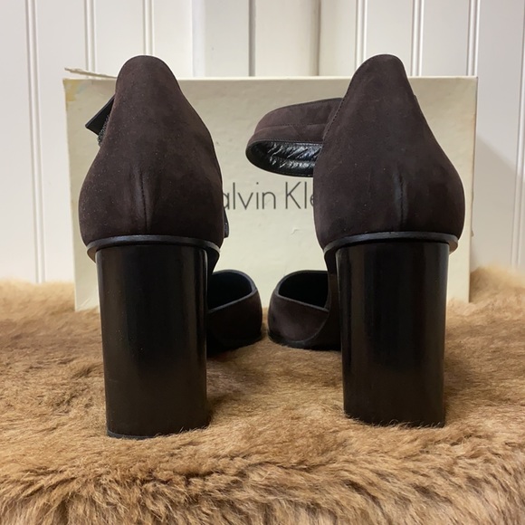 80s Calvin Klein Heels Shoes 9.5 Made in Italy - Picture 5 of 11